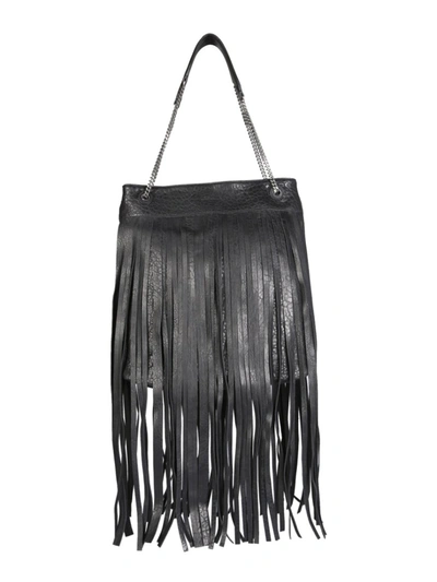Carditosale Ryff Black Leather Shoulder Bag