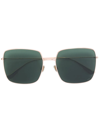 Dior Stellaire1 Square-frame Sunglasses In Green