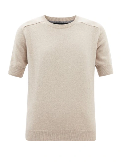 Lisa Yang Kenza Short-sleeved Cashmere Sweater In Neutrals