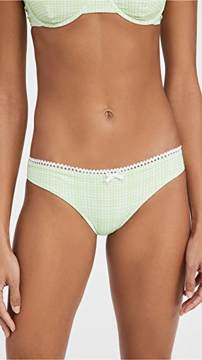 Solid & Striped Daphne Bikini Bottom In Pistachio In Green