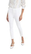 Good American Good High-rise Stretch Sculpting Crop Jeans In White