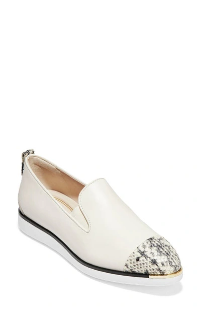 Cole Haan Grand Ambition Slip-on Sneaker In Ivory Leather