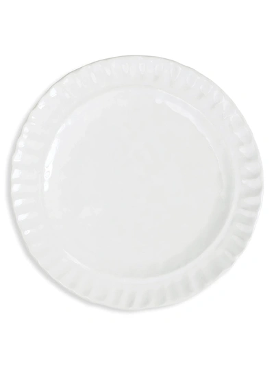 Vietri Pietra Serena Stoneware Salad Plate In Natural White