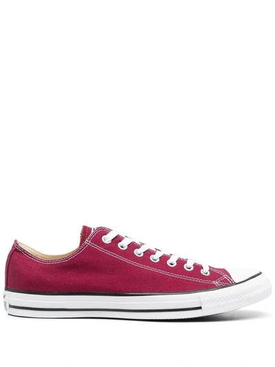 Converse Men's Chuck Taylor Low Top Sneakers From Finish Line In Red