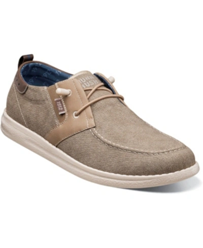 Nunn Bush Brewski Wallabee Canvas Slip-on Sneaker In Stone