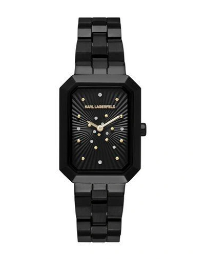 Karl Lagerfeld Wrist Watch In Black