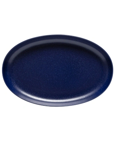 Casafina Pacifica Oval Platter 16" In Seed Gray