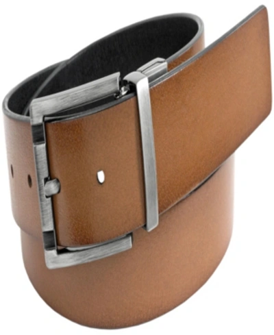 Florsheim Men's Albert Saddle Leather Belt In Cognac