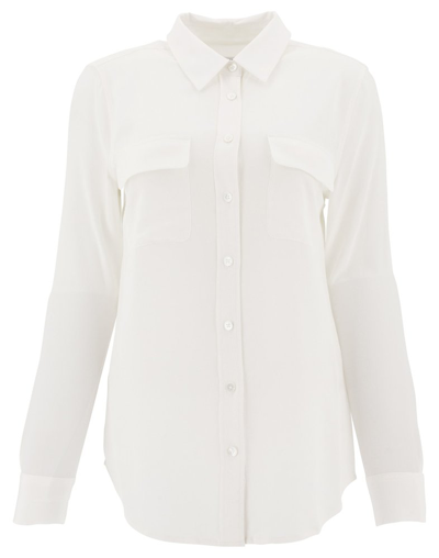 Equipment Buttoned Shirt In White