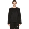 Alexander Wang T Alexanderwang.t Black Snaps Sweatshirt