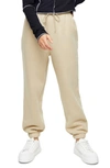 Topshop Sweatpants In Sand-white In Stone