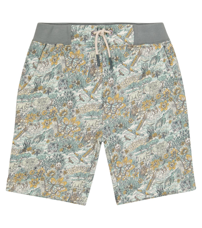 Bonpoint Kids' Liberty Cotton Bermuda Shorts In Grey