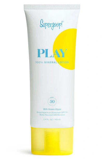 Supergoopr Supergoop! Play 100% Mineral Lotion Spf 50 Sunscreen, 3.4 oz