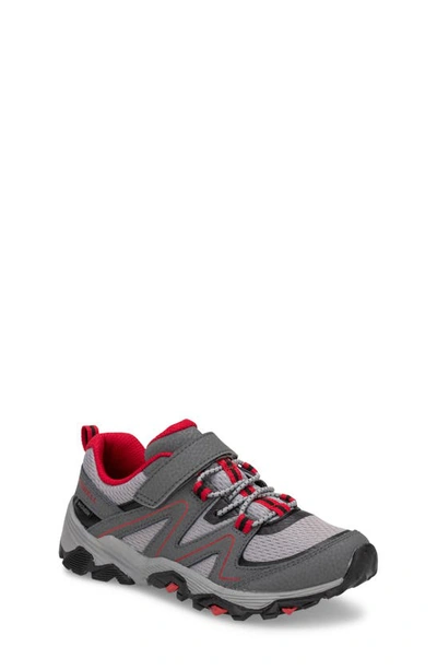 Merrell Kids' Trail Quest Sneaker In Grey/ Red/ Black