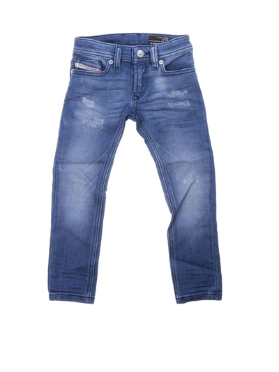 Diesel Kids' Sleenker Jeans In Blue