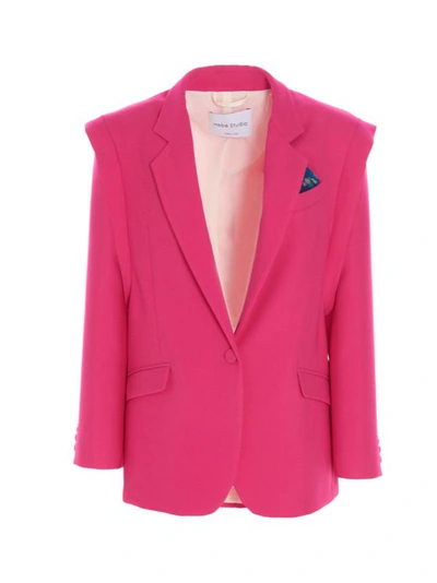 Hebe Studio Lover 2.0 Blazer In Fuchsia