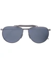 Thom Browne Eyewear Aviator Sunglasses - Grey