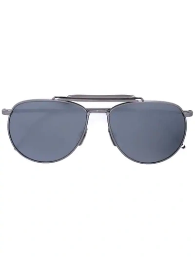 Thom Browne Eyewear Aviator Sunglasses - Grey