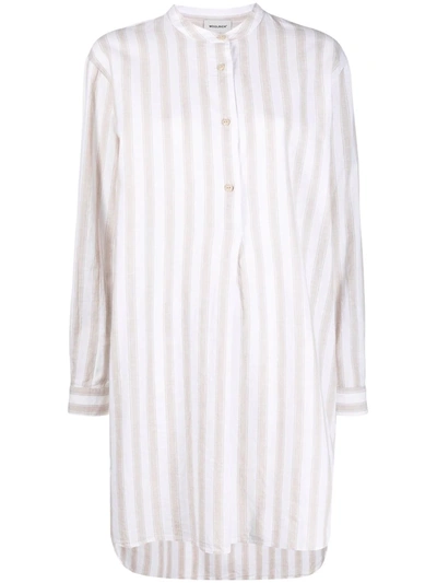 Woolrich Striped Longline Shirt - Atterley In Multicolour