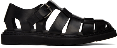 Officine Creative Lyndon Leather Sandals In Black
