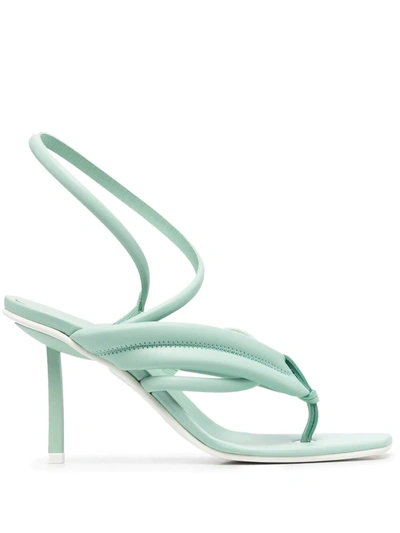 Le Silla Sandals In Green Leather