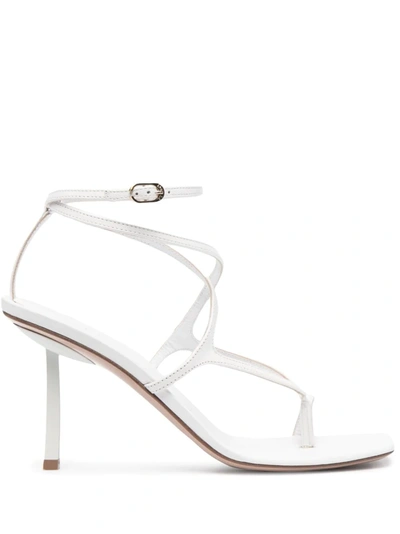 Le Silla Jodie 90mm Sandals In White