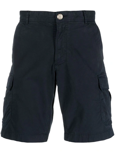 Woolrich Straight-leg Cargo Shorts In Dark Blue