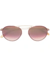 Garrett Leight Innes Sunglasses In Pink