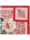 Mr & Mrs Italy Printed Scarf In Pink