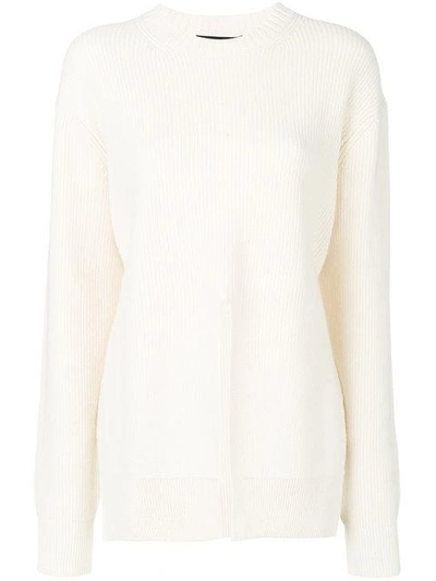 Proenza Schouler Wool And Cashmere Sweater In Off White