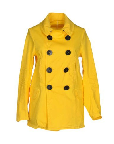 Dsquared2 Denim Jacket In Yellow