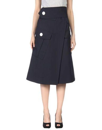 Marni 3/4 Length Skirts In Dark Blue