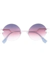 Fendi Rainbow Round-frame Sunglasses In Purple