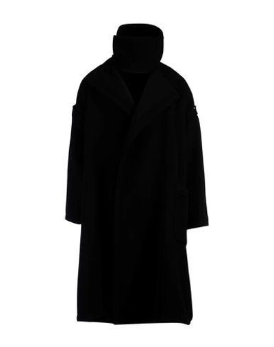 Yohji Yamamoto Coats In Black