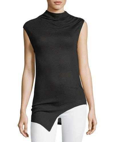 Isabel Marant Étoile Berth Sleeveless Cowl-neck Top In Black