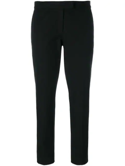 Joseph High-rise Straight-leg Trousers In 0010 Black