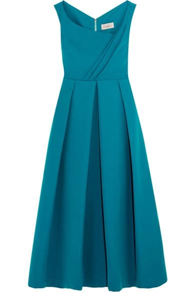 Preen By Thornton Bregazzi Finella Pleated Stretch-crepe Midi Dress