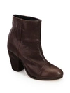Rag & Bone Classic Newbury Leather Ankle Boots In Deep Brown