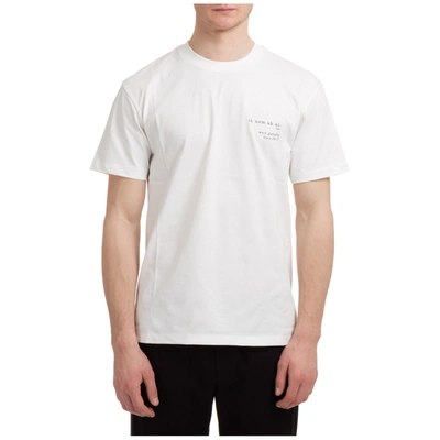 Ih Nom Uh Nit T-shirt Classic Fit With Heritage Print On Front And Future Mask On Back In Off White