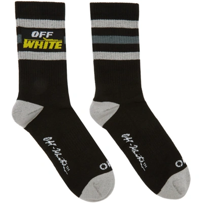 Off-white Black & Yellow Label Sport Socks