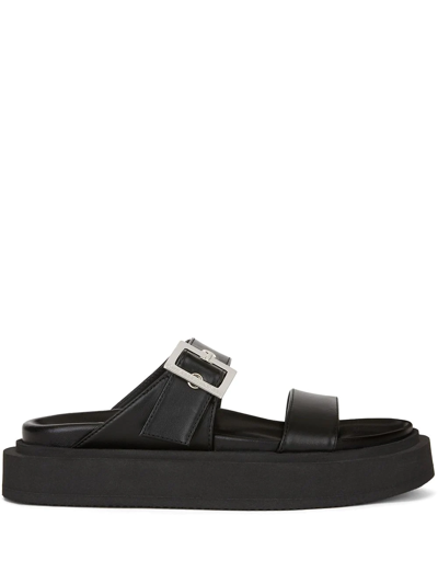 Giuseppe Zanotti Jolanda Leather Sliders In Black