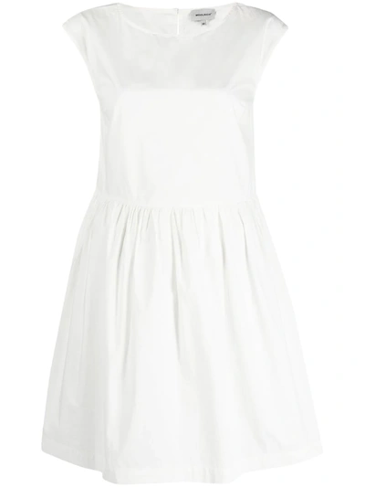 Woolrich Flared Mini Dress In White