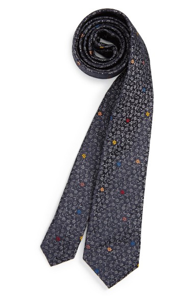 Paul Smith Floral Print Silk Skinny Tie | ModeSens