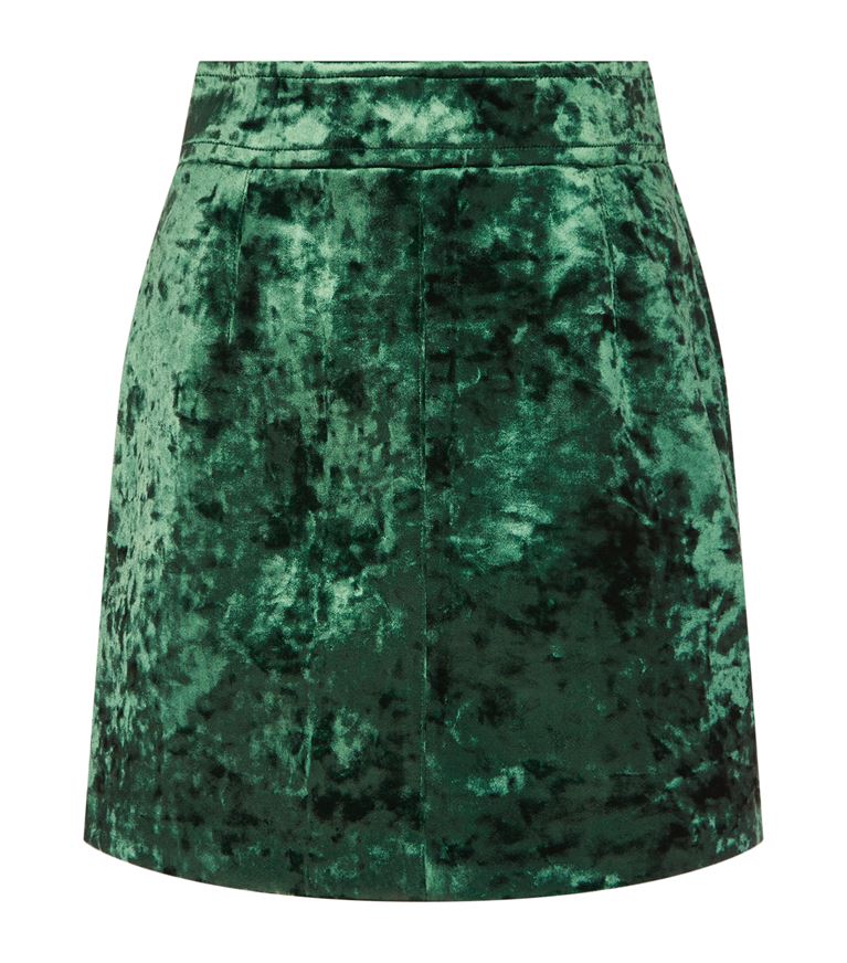 Sandro Velvet Mini Skirt | ModeSens