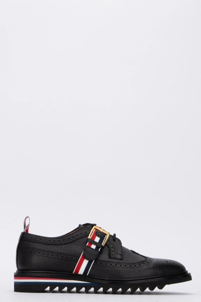 Thom Browne Hammered Black Leather Shoe