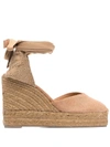 Castaã±er Castaner Chiara  Canvas Espadrille With Wedge Of 11cm In Brown