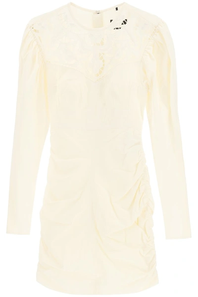 Isabel Marant Robe Taydo Mini Dress With Embroidery In White