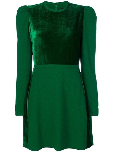 Elie Saab Front Panel Dress - Green