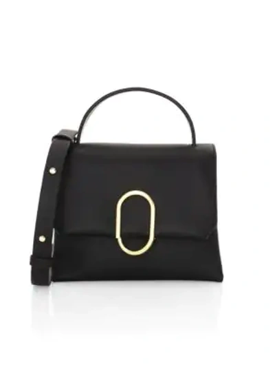 3.1 Phillip Lim / フィリップ リム Alix Leather Top Handle Mini Satchel In Black/brass