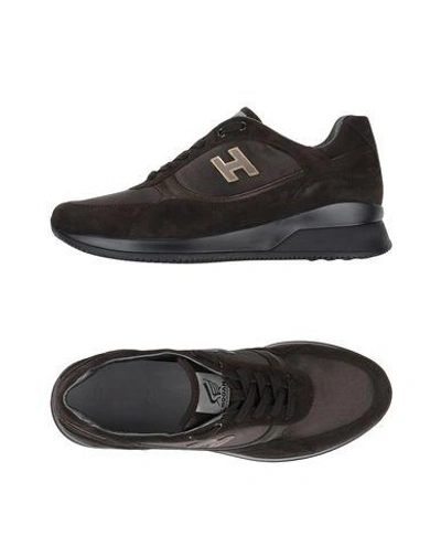 Hogan Sneakers In Dark Brown